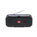 Lautsprecher Bluetooth, Solar Tragbare Lautsprecher, Wasserdichter kabelloser Stereo-Musikbox-Lautsprecher, Schwarz