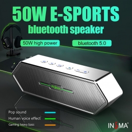 More about INSMA Lautsprecher Audio Boxen 50W Super Tiefe Tonlage bluetooth V5.0 AUX TFCard