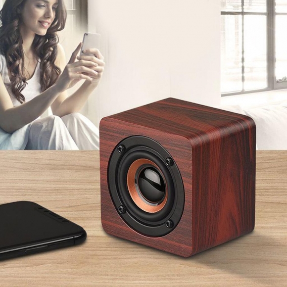 Hohe Qualität Holz Bluetooth Lautsprecher 3W Drahtlose Multimedia Lautsprecher mit Ladekabel Farbe Farbe 1