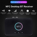 NFC Bluetooth 5.0-Empf?nger Drahtloser Audio-Empf?nger-Adapter mit Mikrofon Cinch AUX-Ausgang U Disk Musikwiedergabe fš¹r Kopfh?