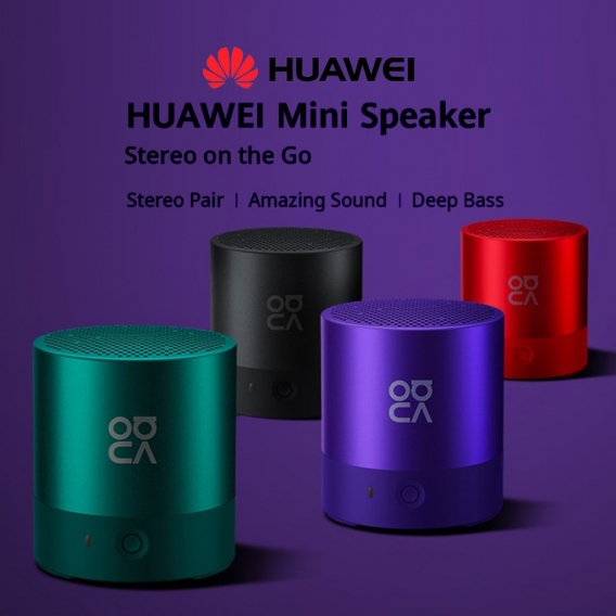 Huawei Mini-Lautsprecher BT4.2 Drahtloser tragbarer Lautsprecher TWS Stereo Pair / IP54 Wasserdicht / Deep Bass / Micro-USB-Laut