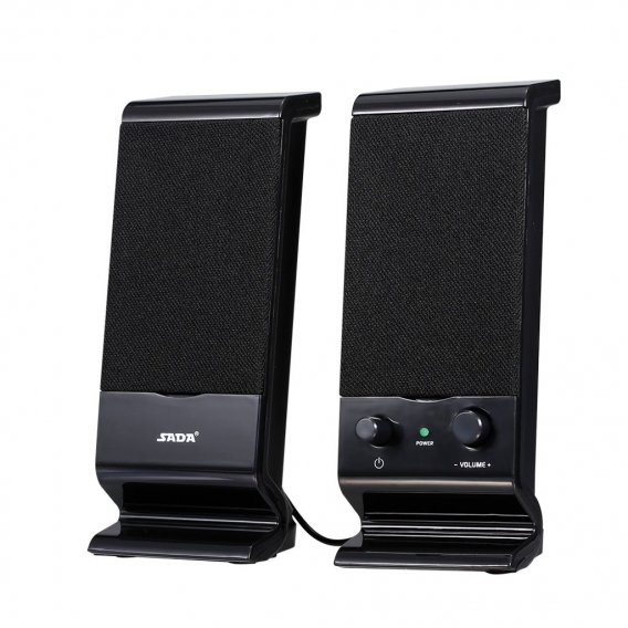 V-112 Active Speaker Elevation Design Computerlautsprecher Stereo-Eingangslautsprecher USB-Lautsprecher 3,5-mm-Audio-Lautspreche