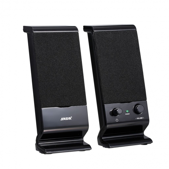 V-112 Active Speaker Elevation Design Computerlautsprecher Stereo-Eingangslautsprecher USB-Lautsprecher 3,5-mm-Audio-Lautspreche