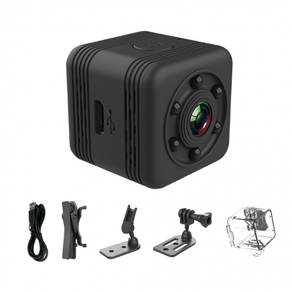 1080P Mini-Mikrokamera Full HD-Video Drahtlose Kamera Nachtsicht-Audio-Bewegungserkennung fuer Baby Pet Outdoor-Bueroauto Home S