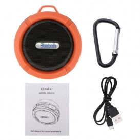 More about Tragbarer Bluetooth-Lautsprecher Wireless Outdoor Wasserdicht Stereo USB Orange Farbe Orange