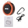 Tragbarer Bluetooth-Lautsprecher Wireless Outdoor Wasserdicht Stereo USB Orange Farbe Orange