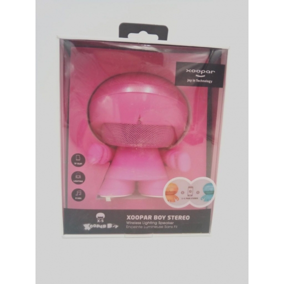 Bluetooth-Lautsprecher Xoopar Boy Stereo Pink- 10 W 360° Lautsprecher (45,89)