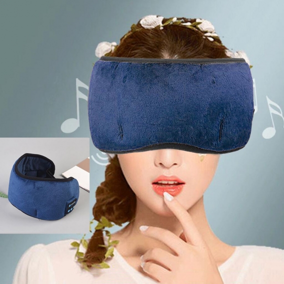 Schlaf Kopfhörer 3D Bluetooth 5,0 Schlaf Maske Drahtlose Musik für Seite Farbe Blau