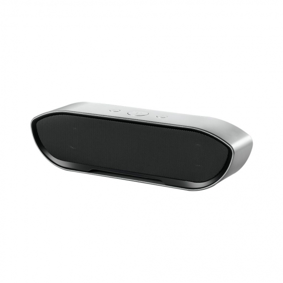 Tragbarer wiederaufladbarer drahtloser Bluetooth-Lautsprecher-Subwoofer Stereo-Lautsprecher Silber 460g