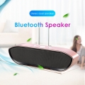 Tragbarer wiederaufladbarer drahtloser Bluetooth-Lautsprecher-Subwoofer Stereo-Lautsprecher Silber 460g