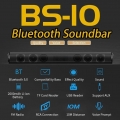 BS-10 Bluetooth 5.0 Wireless Soundbar Heimkino Subwoofer Sound Bar Lautsprecher Schwarz 1041.43g