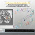 BS-10 Bluetooth 5.0 Wireless Soundbar Heimkino Subwoofer Sound Bar Lautsprecher Schwarz 1041.43g