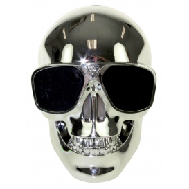 More about United Entertainment lautsprecher Skull Bluetooth 13 cm Stahl silber