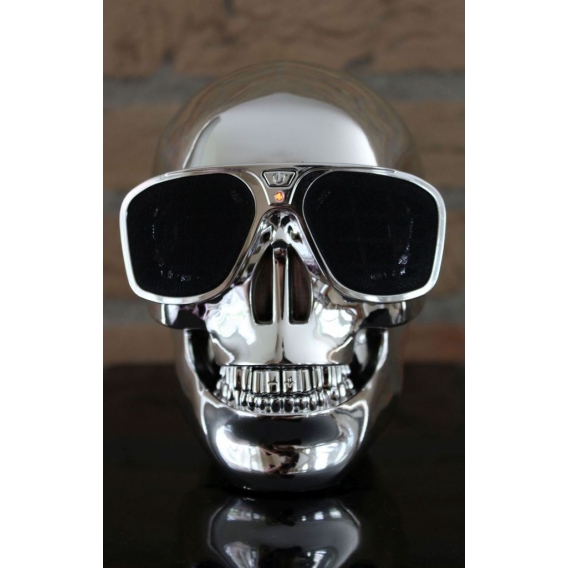 United Entertainment lautsprecher Skull Bluetooth 13 cm Stahl silber