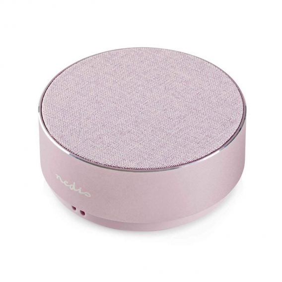 NEDIS SPBT1001PK Haut-Parleur Bluetooth, 9 W, Design en métal, Or Rose