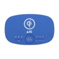 AIC Bluetooth Radio, FM Tuner, 6W Lautsprecher, Induktives Laden, blau