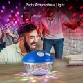 AcserGery Tragbare Bluetooth-Lautsprecher. IPX7 wasserdichte schwimmende Pool-Lautsprecher mit LED-Lolorée-Licht. Duschabtrennun