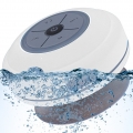 Bluetooth Dusch Lautsprecher Wasserfester Wireless Speaker mit FM Radio Tragbarer Wireless Duschradio Super Bass Eingebautes Mik