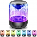 Bluetooth Lautsprecher,tragbar verstellbar 7 Farben 360 ° Stereo-Sound Kristallglas Musik Speaker mit 8 Stunden Spielzeit, funkt