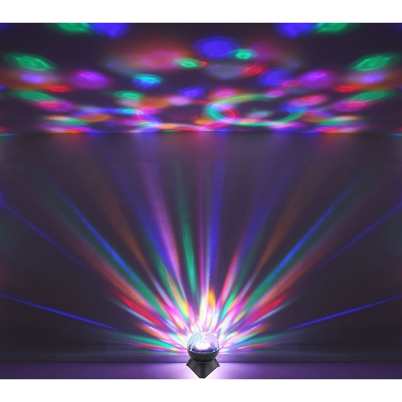 RGB LED Dekoleuchte, Discokugel, Bluetooth Lautsprecher