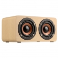 Doppellautsprecher Aus Holz Tragbarer Bluetooth Lautsprecher Bass Kabelloser Wasserdicht Speaker Eingebautem Mikrofon Spielzeit,