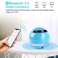 Bluetooth Lautsprecher, Kabellos Tragbar Bluetooth Musikbox, Stereo Klang mit tiefem Bass Runder Subwoofer