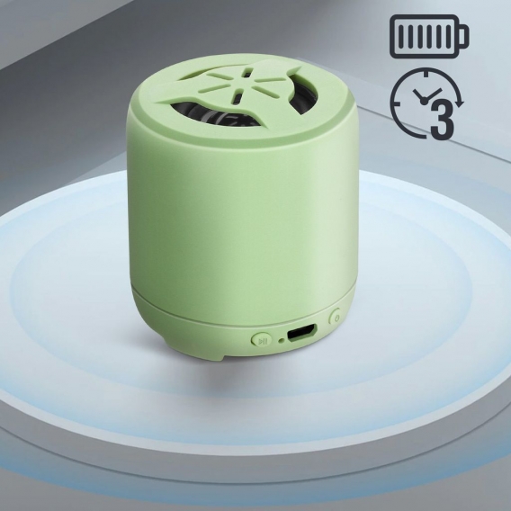 Bluetooth Smartphone Lautsprecher 3W Mikrofon 3Std. Akkulaufzeit Setty - Grün