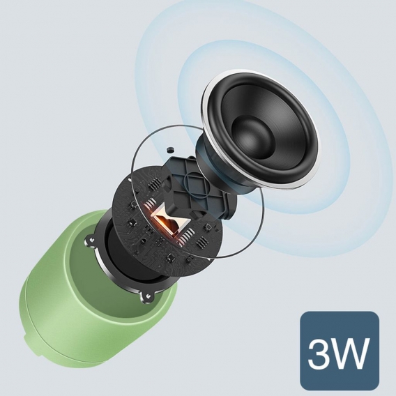 Bluetooth Smartphone Lautsprecher 3W Mikrofon 3Std. Akkulaufzeit Setty - Grün