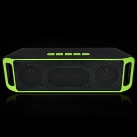 More about Tragbarer USB Bluetooth 4.0 Wireless HiFi Bass Stereo Lautsprecher mit integriertem Mikrofon Grš¹n 298,37 g