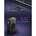 Soundbar mit Subwoofer 2.1 Kanal,BOMAKER 190W Soundbar fš¹r TV Gert, Bluetooth 5.0, Einstellbarer Bass und DSP-Technologie(mit H