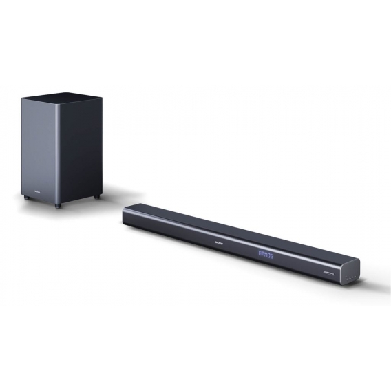 SHARP 3.1 Dolby Atmos Soundbar mit virtuellem 3D Surround Sound und kabellosem Subwoofer, Bluetooth, 4K-Erlebnis, HT-SBW460