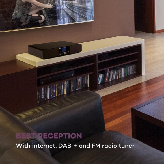 auna Stealth Base Connect Soundbase ,2 x 15 W + 30 W RMS-Leistung ,Internet/DAB+/FM Radio ,Bluetooth-Funktion ,AirMusic Control 