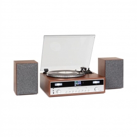 More about Birmingham HiFi Stereo-System DAB+/FM BT-Funktion Vinyl CD USB AUX-In holz