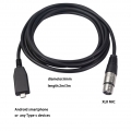 Mikrofon Audio Kabel USB-C auf Cannon 3m Recording Aufnahme Podcast Zubehör