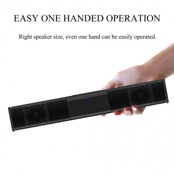 Treffen Lautsprecher Drahtlose Bluetooth Sound Bar, Stereo Batterie Powered Mini Soundbar-lautsprecher für Home Tabletten Deskto