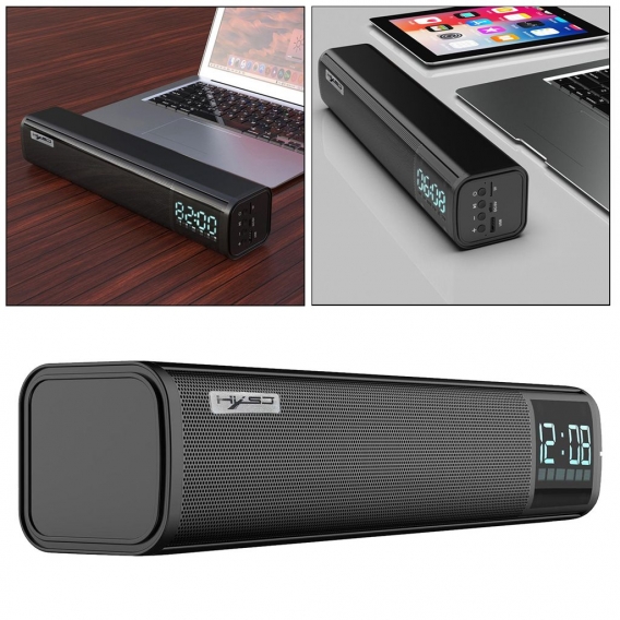 Bluetooth 5,0 Computer Lautsprecher 10W Drahtlose Computer-Sound-Bar Mini Soundbar Lautsprecher mit Starken Bass Led-anzeige für