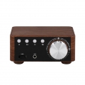 Holzmaserung HIFI BT 5.0 Digitaler Leistungs-Audioverstaerker Klasse D 50WX2 Stereo Home Audio Auto Marine USB / AUX IN