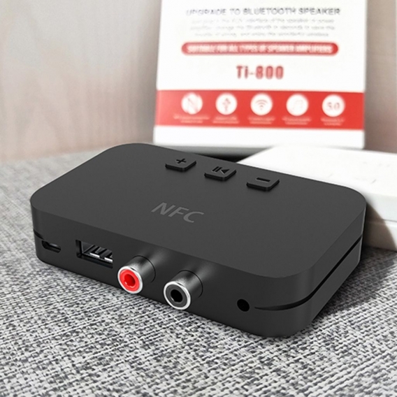 NFC Bluetooth Musik Empfänger 3,5mm AUX Auto Bluetooth Empfänger RCA Bluetooth Adapter 5,0 Mit Mic Für Auto TV Lautsprecher auto