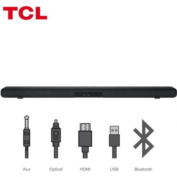 TCL TS8211 – Dolby Atmos 2.1 Soundbar mit integrierten Subwoofern – 260 W – HDMI – Chromecast integriert – Alexa-kompatibel