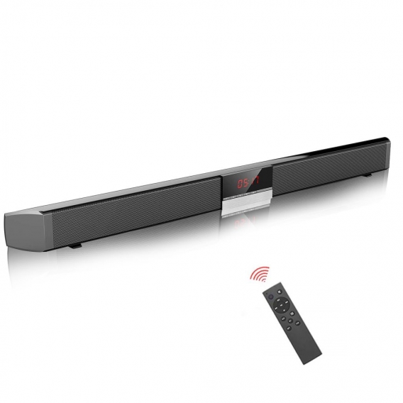 Novonova Soundbar, tragbare TV-Soundbar, 3D-Surround-Basslautsprecher, verkabelt mit 4 Lautsprechern NOV-Y001