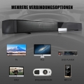 Novonova Soundbar, tragbare TV-Soundbar, 3D-Surround-Basslautsprecher, verkabelt mit 4 Lautsprechern NOV-Y001