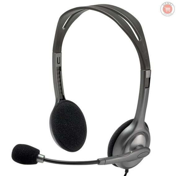 AcserGery Logitech H111 Multifunktionales, am Kopf montiertes, kabelgebundenes Stereo-Headset mit Rauschunterdrückungsmikrofon f