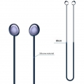 Pyzl 85 cm Silikon-Anti-Verlust-Kopfhörer-Bügel-Schnur-Seil für Samsung Galaxy Buds Pro / Drahtlose Bluetooth-Kopfhörer-Hänge-La