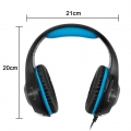 Headset mit mikrofon für PS4 Xbox One, Surround Sound Gaming Headset für  Laptop, Mac, IOS/Android Device(black blue)