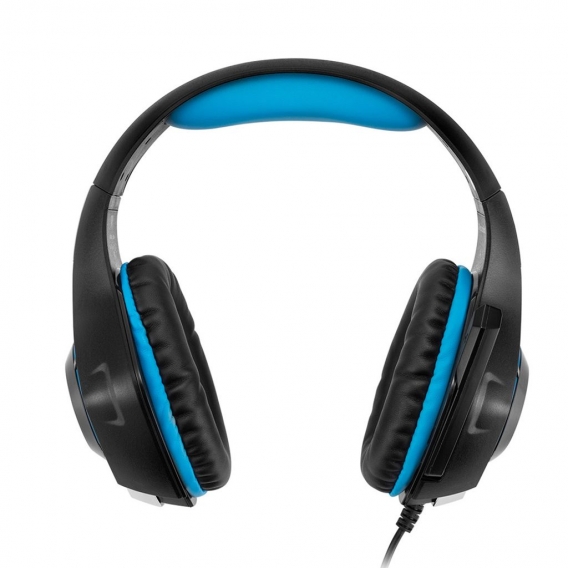 Headset mit mikrofon für PS4 Xbox One, Surround Sound Gaming Headset für  Laptop, Mac, IOS/Android Device(black blue)