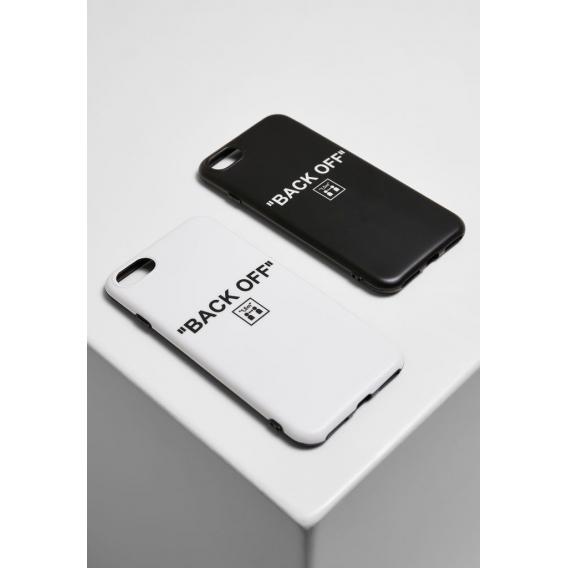MisterTee MT2100  Back Off I Phone 6/7/8 Phone Case Set, Größe:one size, Farbe:WHITE/BLACK