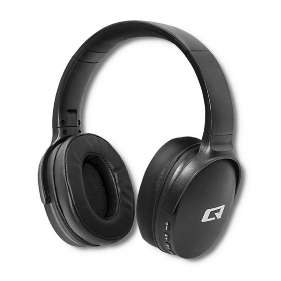 Qoltec 50851 - Drahtloses Headset mit Mikrofon Super Bass | Dynamisch | BT | Schwarz