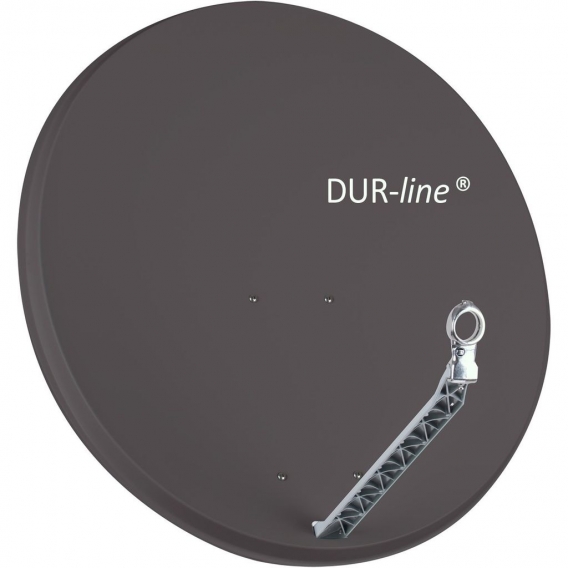 DUR-line Select 85/90cm Komplettanlage anthrazit + Quad LNB