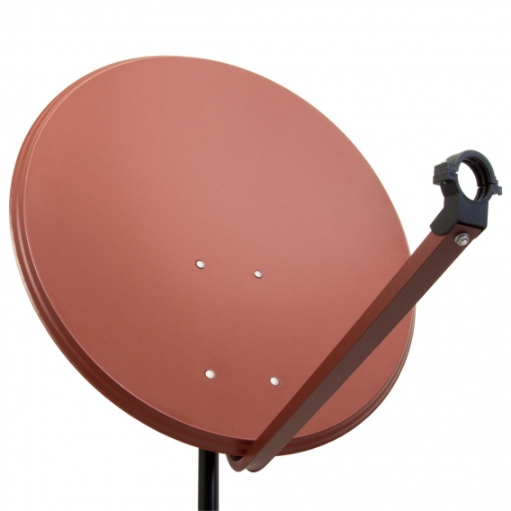 PremiumX PXA100 Satellitenschüssel 100cm Aluminium Ziegelrot Satellitenantenne SAT Spiegel