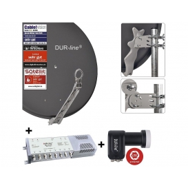 More about DUR-line Select 75/80cm Komplettanlage anthrazit 1xSAT/8TN